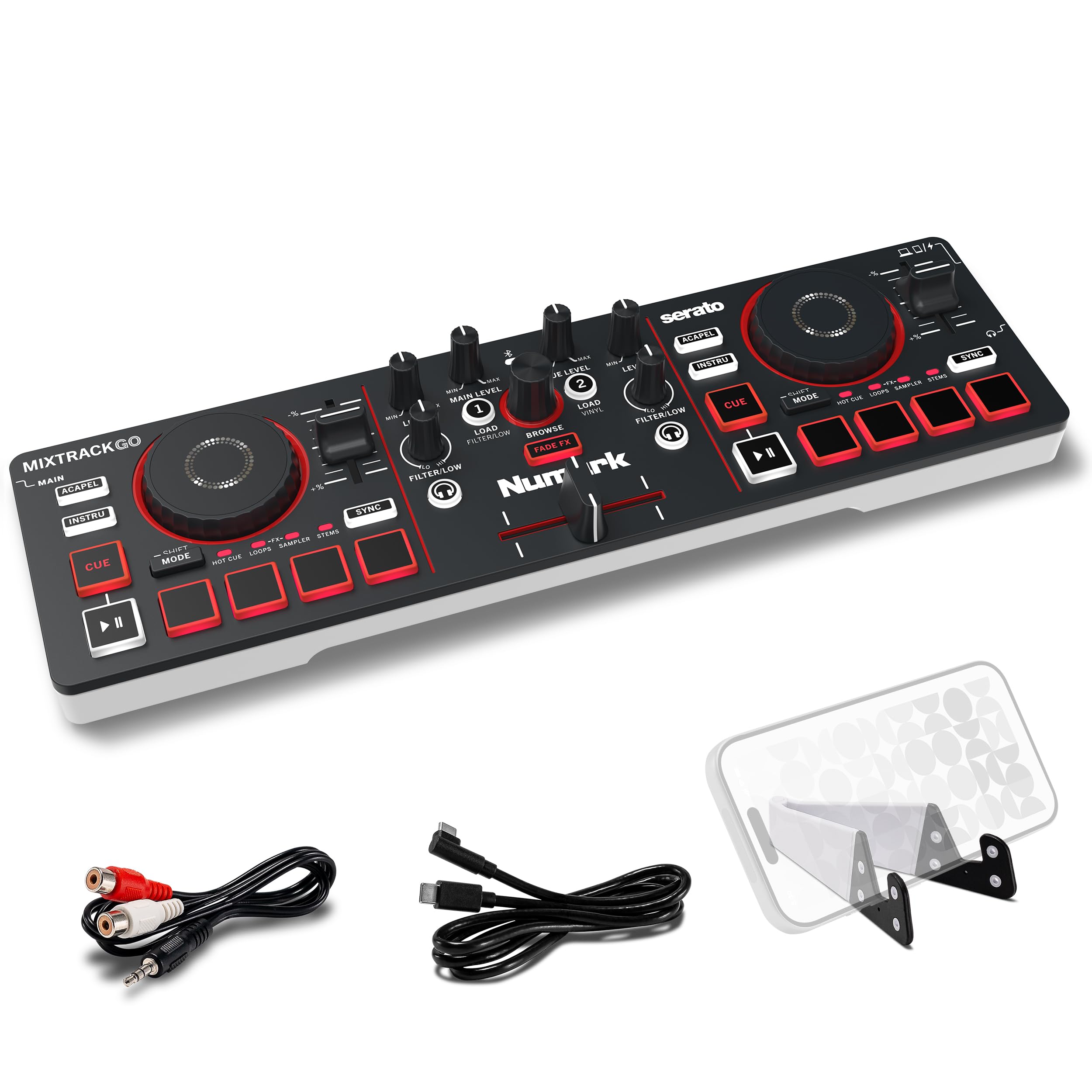 numark-dj2go2-touch-controlador-dj-compacto-con-serato-dj-lite image 8