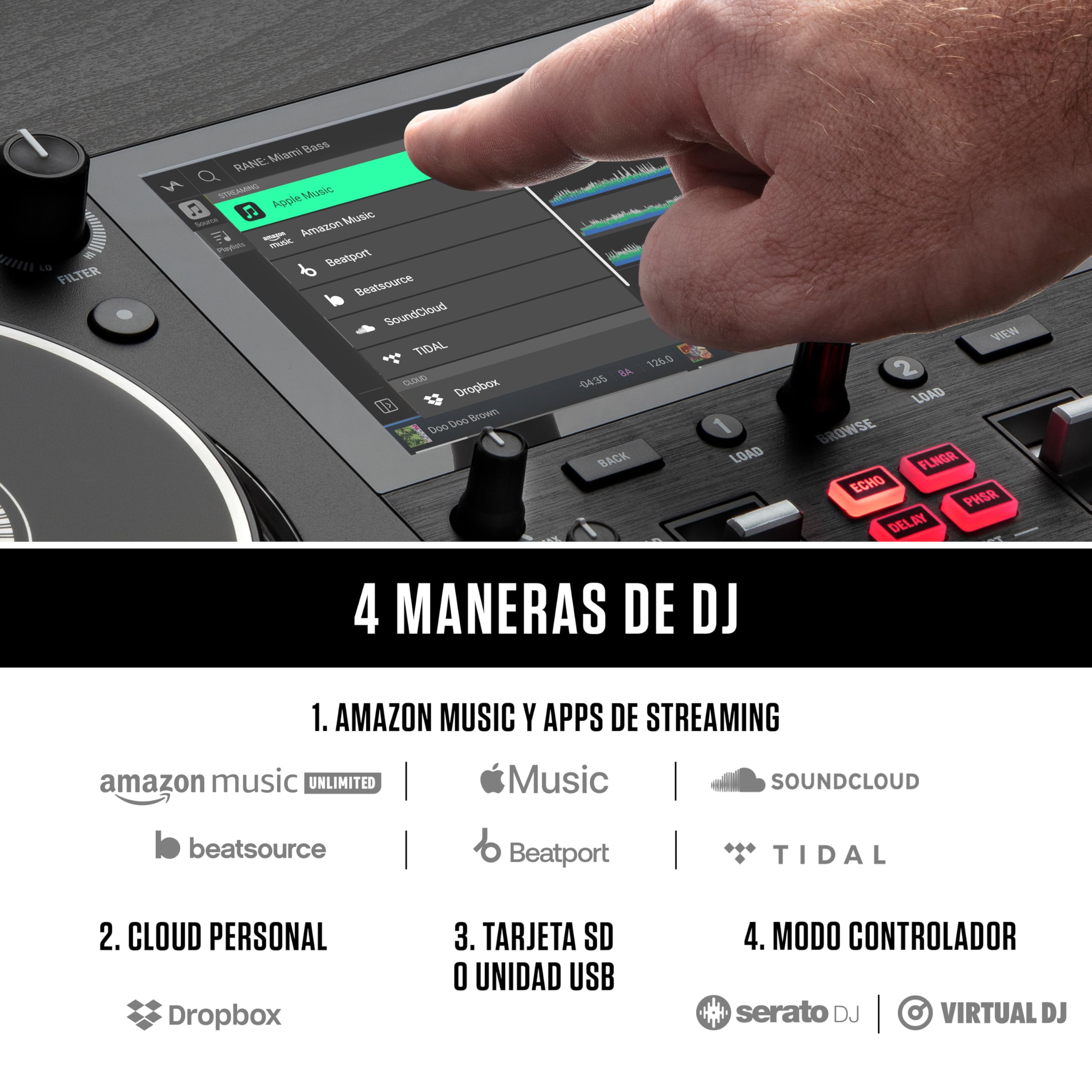 numark-mixstream-pro-controlador-dj-aut-nomo-con-wi-fi-stems-y-altavoces image 7