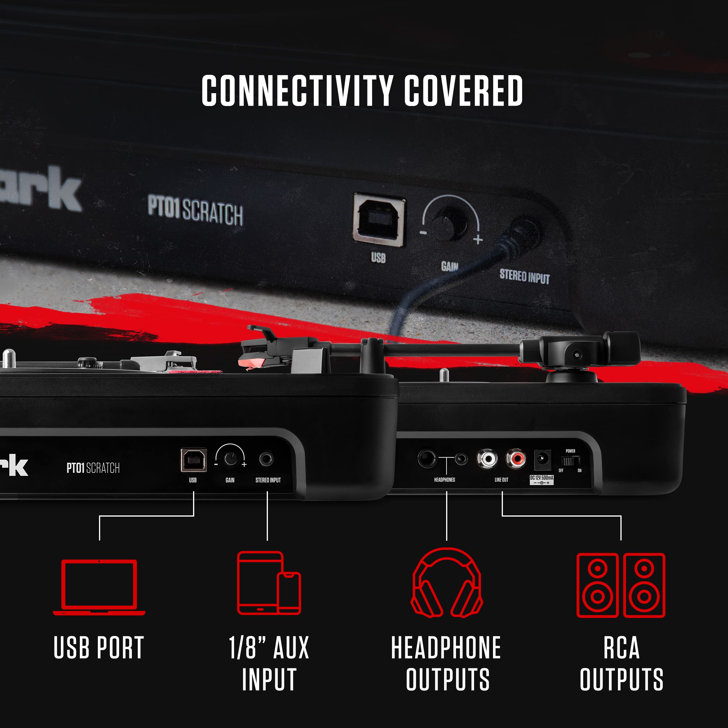 numark-pt01-scratch-tocadiscos-dj-port-til-con-altavoz-y-usb image 6