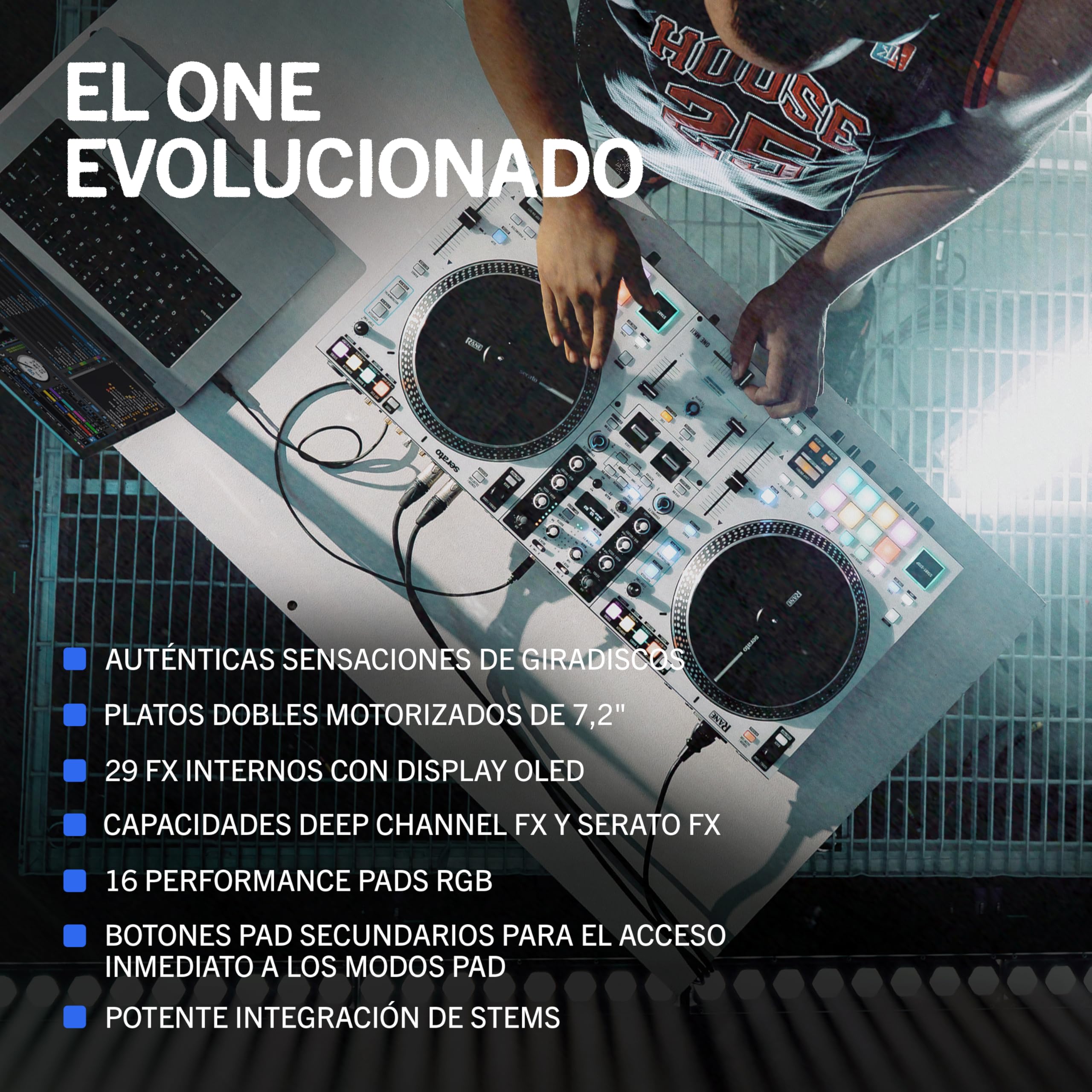 rane-one-mkii-controlador-serato-dj-con-platos-motorizados-de-7-2-y-stems image 2