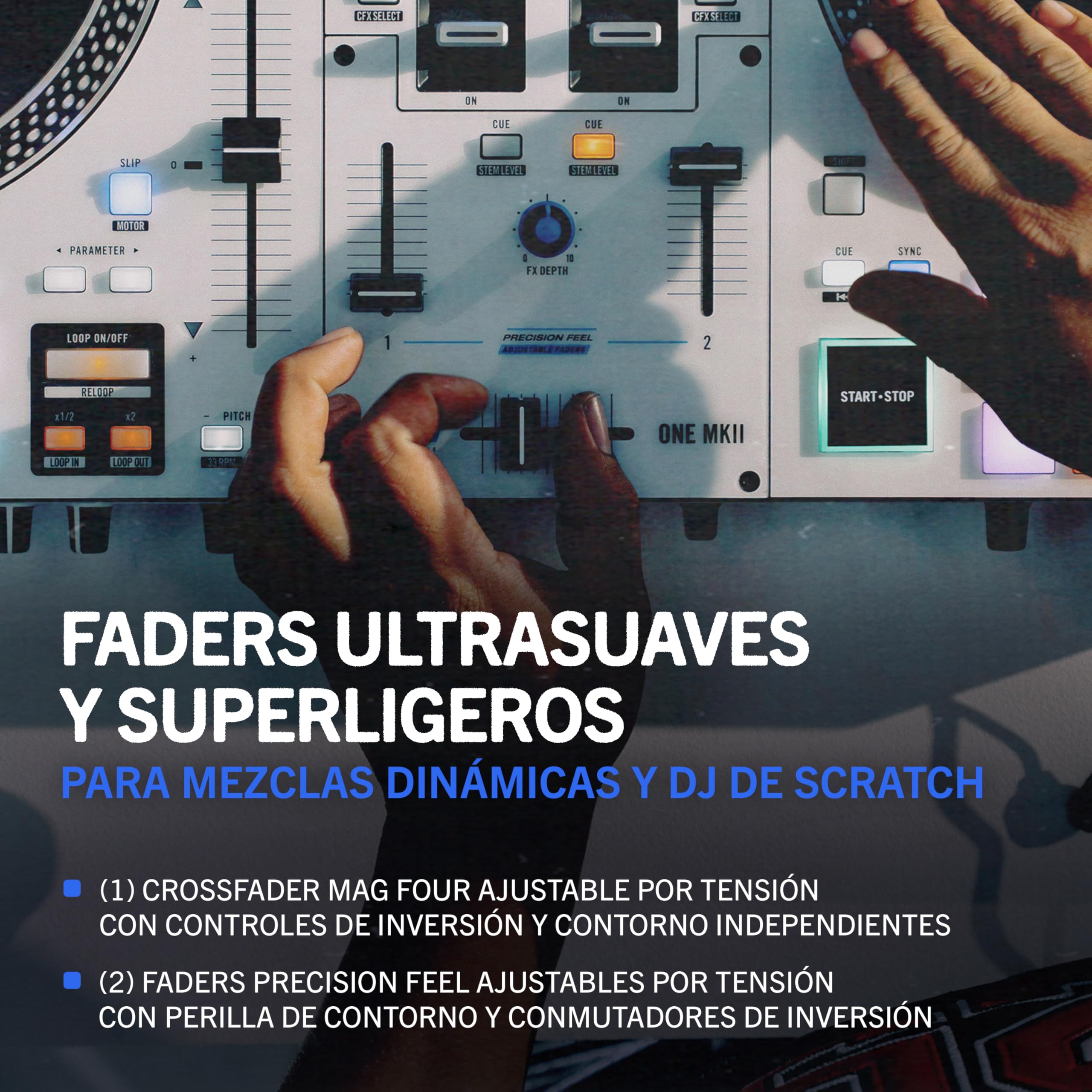 rane-one-mkii-controlador-serato-dj-con-platos-motorizados-de-7-2-y-stems image 5