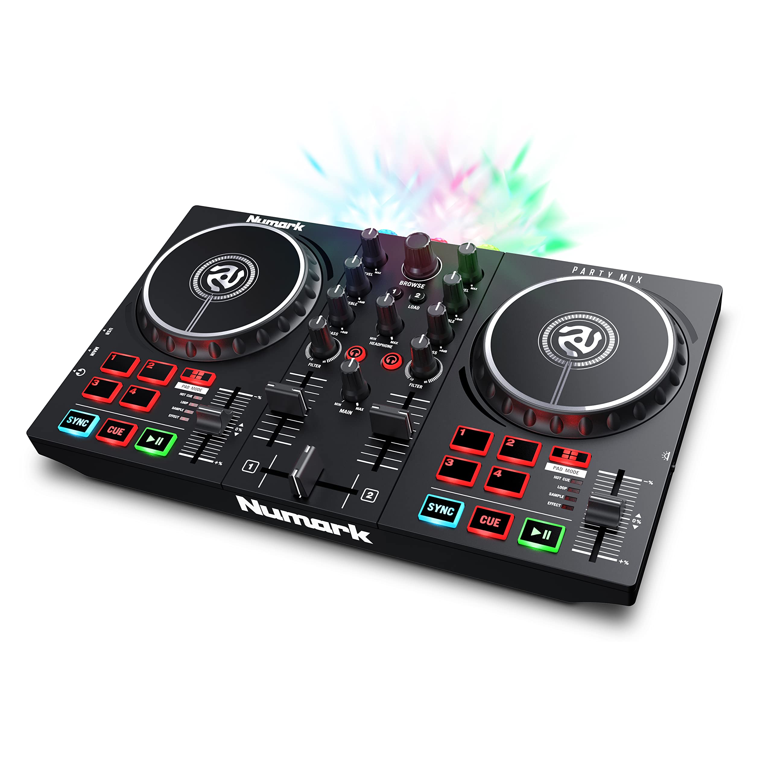 numark-party-mix-ii-controlador-dj-con-luces-integradas image 1