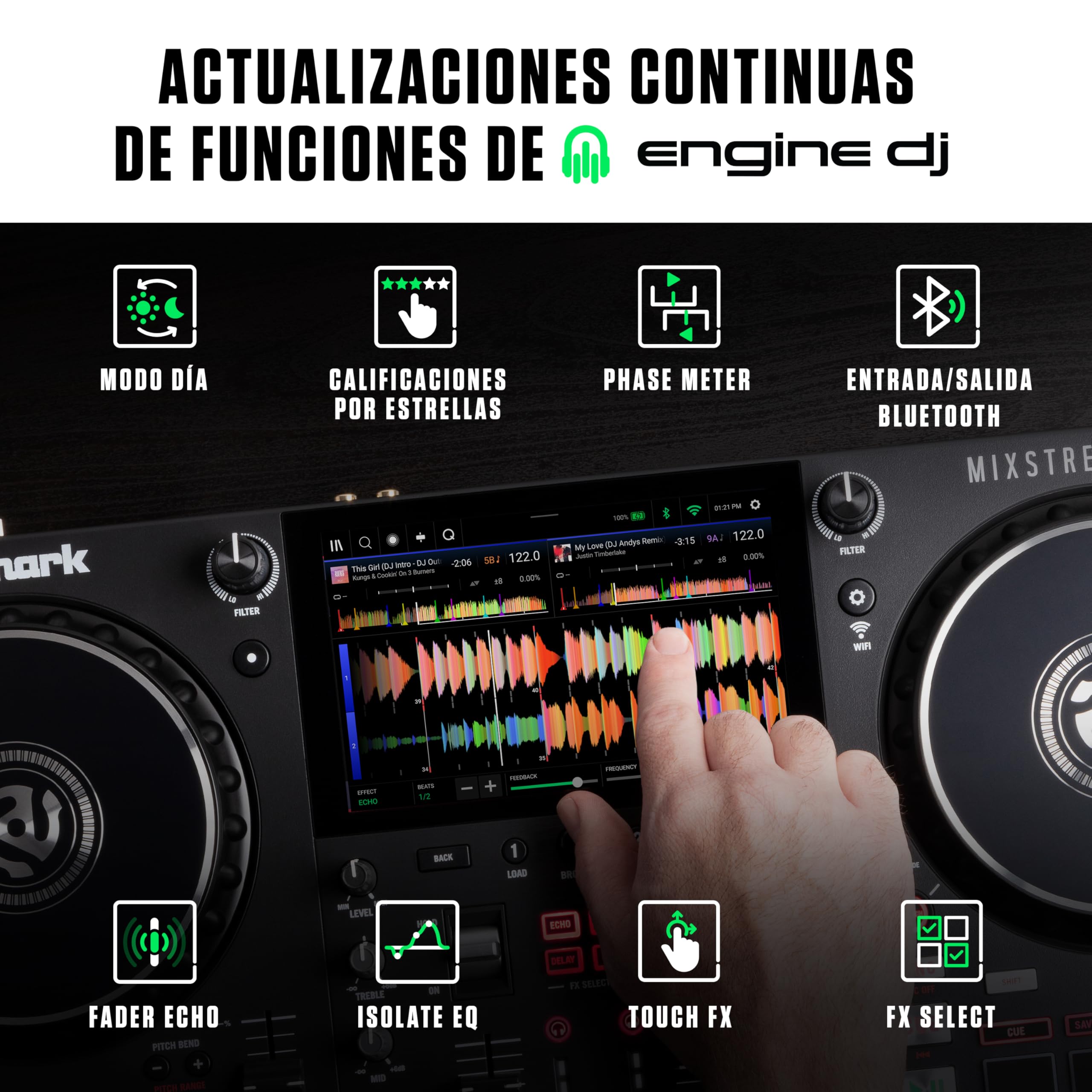 numark-mixstream-pro-controlador-dj-aut-nomo-con-wi-fi-stems-y-altavoces image 4