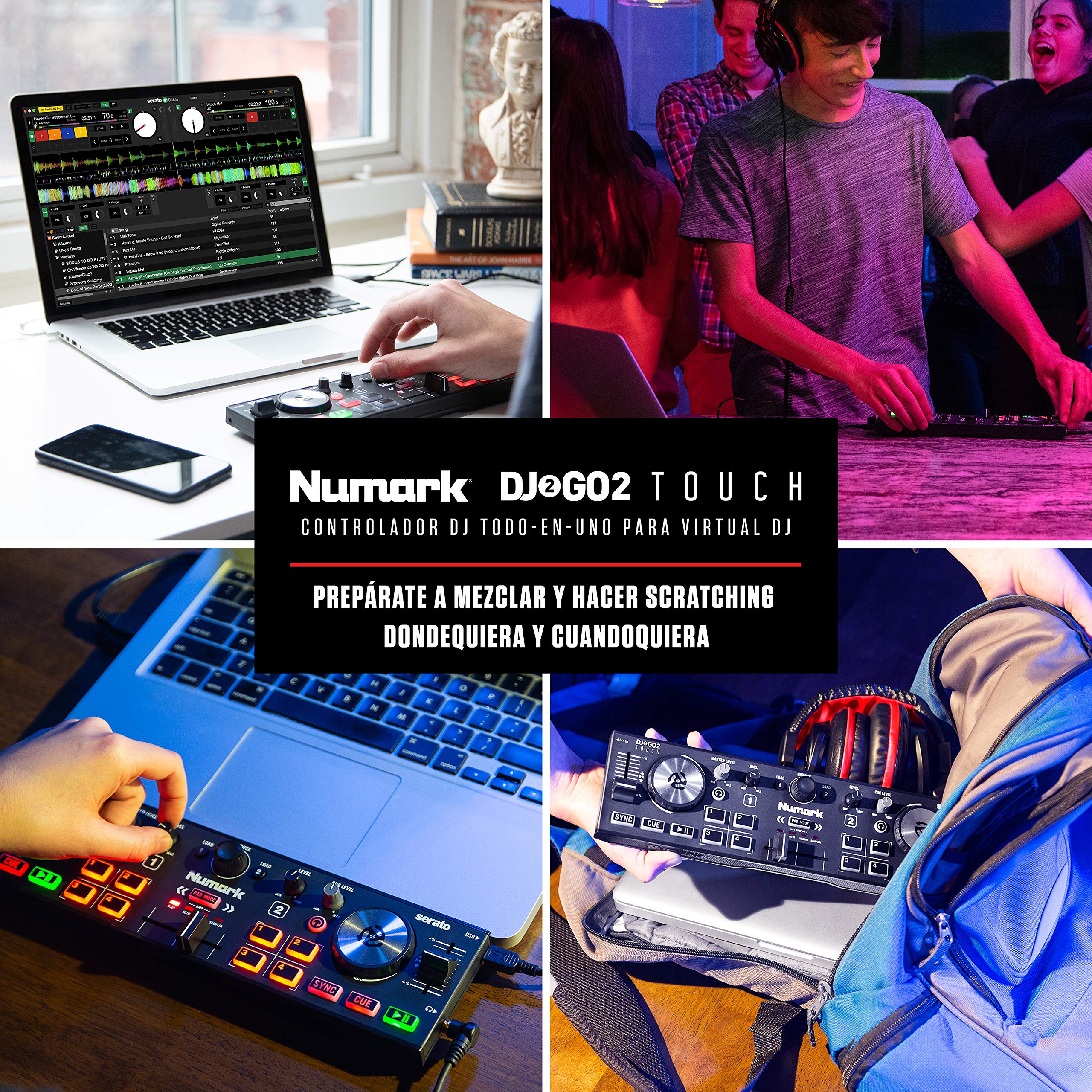 numark-dj2go2-touch-controlador-dj-compacto-con-serato-dj-lite image 7