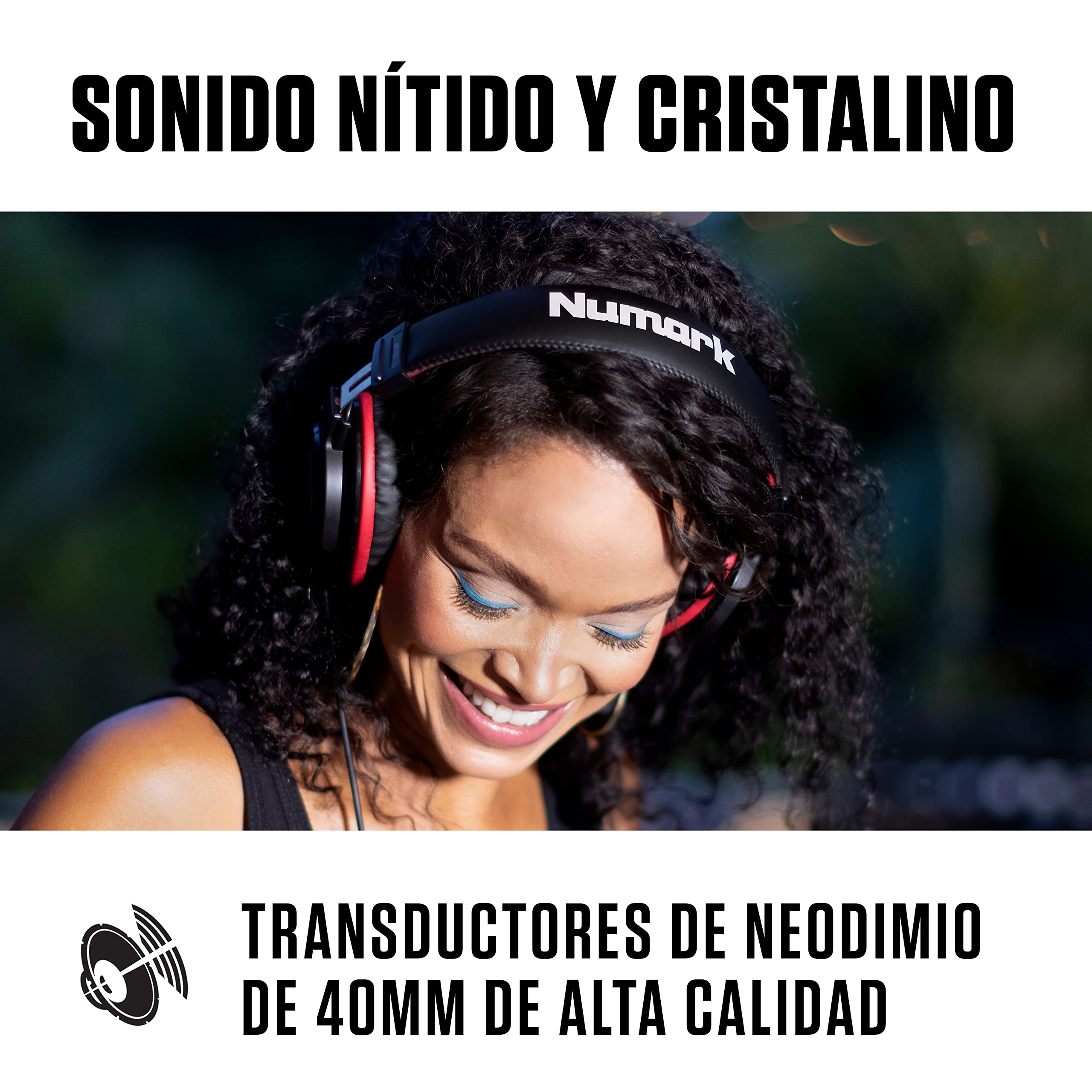 numark-hf175-auriculares-dj-cerrados-con-transductores-de-neodimio-de-40-mm image 2