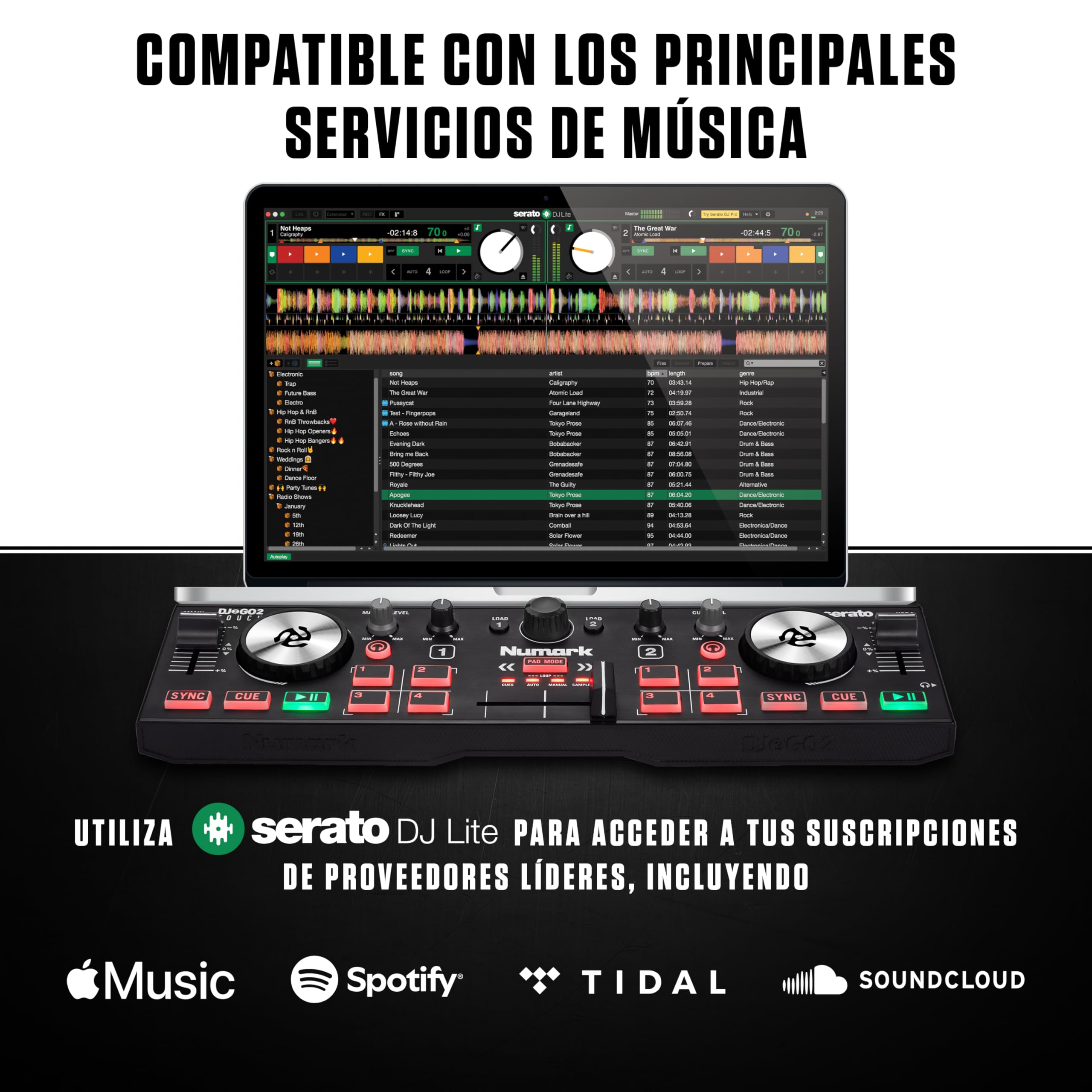 numark-dj2go2-touch-controlador-dj-compacto-con-serato-dj-lite image 6